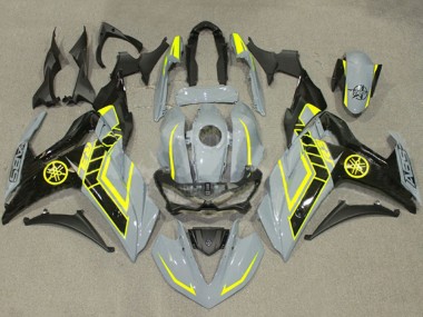 2015-2018 Yamaha YZF R3/R25 Motorcycle Fairings - Nardo Grey Yellow Black UK Manufacturers