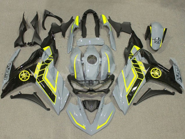2015-2018 Yamaha YZF R3/R25 Motorcycle Fairings - Nardo Grey Yellow Black UK Manufacturers