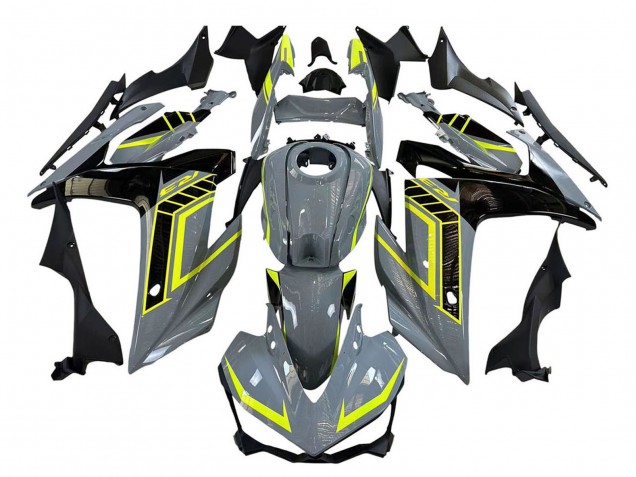2015-2018 Yamaha YZF R3/R25 Motorcycle Fairings - Nardo Grey Neon Yellow Black UK Manufacturers