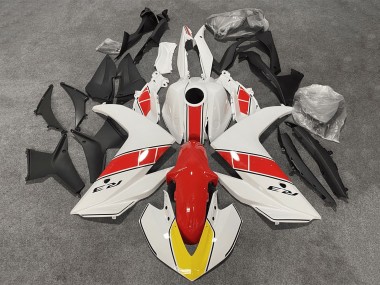 2015-2018 Yamaha YZF R3/R25 Motorcycle Fairings - White Red Black UK Manufacturers