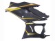 2019-2021 Yamaha YZF R3/R25 Motorcycle Fairings - Gold Black Carbon Fiber UK Manufacturers