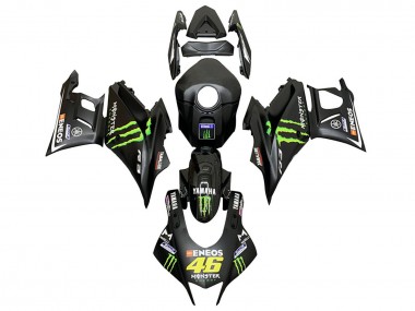 2019-2021 Yamaha YZF R3/R25 Motorcycle Fairings - Black Green ENEOS Monster 46 UK Manufacturers