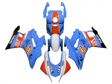 2019-2021 Yamaha YZF R3/R25 Motorcycle Fairings - Blue White Orange Black Gulf UK Manufacturers
