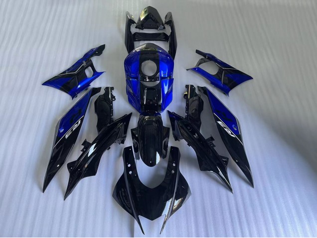 2022-2024 Yamaha YZF R3/R25 Motorcycle Fairings - Blue Glossy Black UK Manufacturers