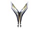 2022-2024 Yamaha YZF R3/R25 Motorcycle Fairings - Black Carbon Fiber Style Gold Red ABBOT UK Manufacturers