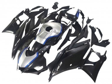 2022-2024 Yamaha YZF R3/R25 Motorcycle Fairings - Black Carbon Fiber Style Silver Blue UK Manufacturers