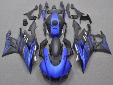 2022-2024 Yamaha YZF R3/R25 Motorcycle Fairings - Blue Matte Black Monster UK Manufacturers
