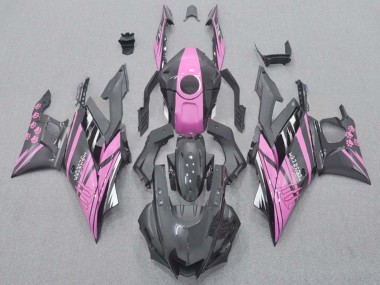 2022-2024 Yamaha YZF R3/R25 Motorcycle Fairings - Pink Black Monster UK Manufacturers