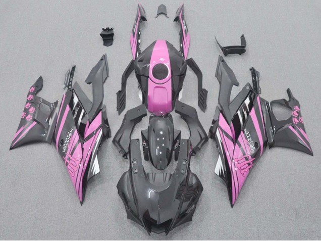 2022-2024 Yamaha YZF R3/R25 Motorcycle Fairings - Pink Black Monster UK Manufacturers