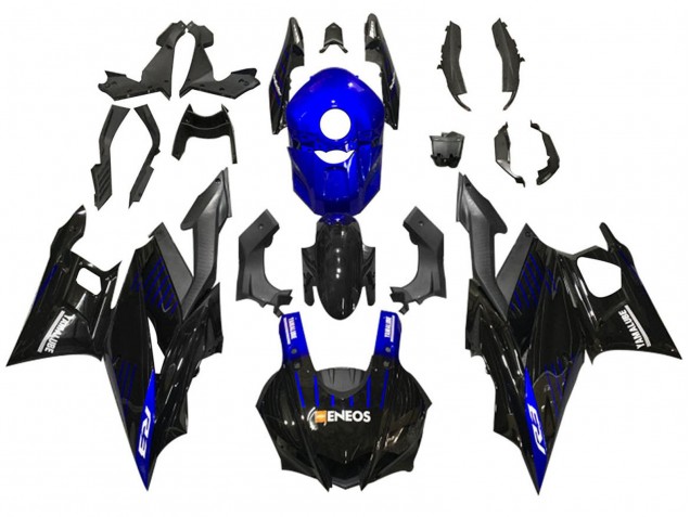 2022-2024 Yamaha YZF R3/R25 Motorcycle Fairings - Blue Black ENEOS Yamalube UK Manufacturers