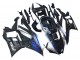2022-2024 Yamaha YZF R3/R25 Motorcycle Fairings - Marble Black Silver Blue Forged Carbon Fiber Style UK Manufacturers