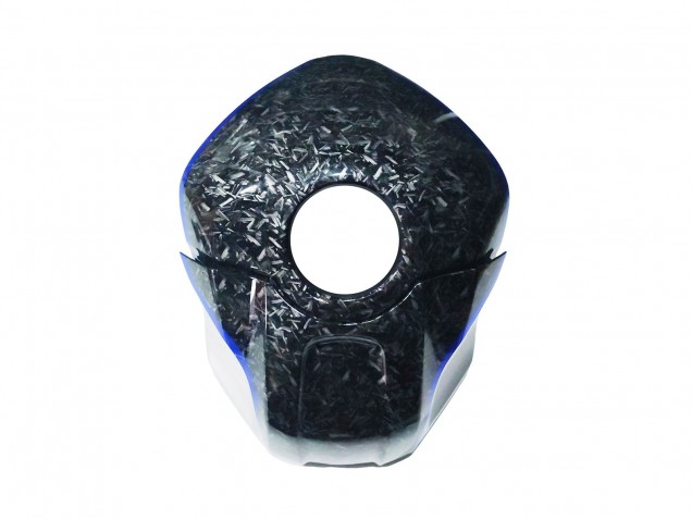 2022-2024 Yamaha YZF R3/R25 Motorcycle Fairings - Marble Black Silver Blue Forged Carbon Fiber Style UK Manufacturers