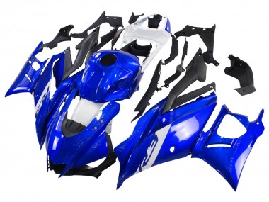 2022-2024 Yamaha YZF R3/R25 Motorcycle Fairings - Blue White Matte Black UK Manufacturers