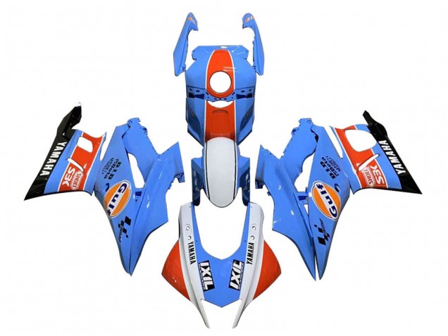 2022-2024 Yamaha YZF R3/R25 Motorcycle Fairings - Blue Orange White Gulf UK Manufacturers