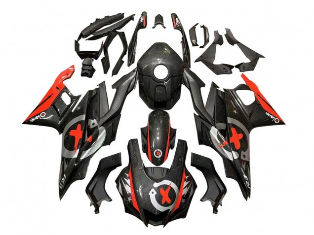 2022-2024 Yamaha YZF R3/R25 Motorcycle Fairings - Black Carbon Fiber Style Red Silver UK Manufacturers