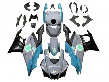 2022-2024 Yamaha YZF R3/R25 Motorcycle Fairings - Nardo Grey Blue Green Black Petronas UK Manufacturers
