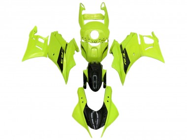 2022-2024 Yamaha YZF R3/R25 Motorcycle Fairings - Neon Green Glossy Black UK Manufacturers