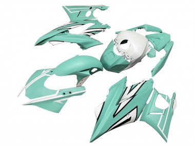 2022-2024 Yamaha YZF R3/R25 Motorcycle Fairings - Light Green White Black Stripe UK Manufacturers