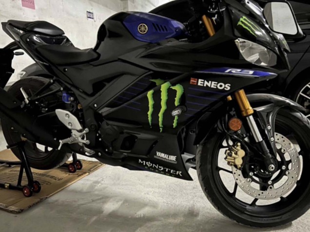 2022-2024 Yamaha YZF R3/R25 Motorcycle Fairings - Blue Black Green Monster Yamalube ENEOS UK Manufacturers