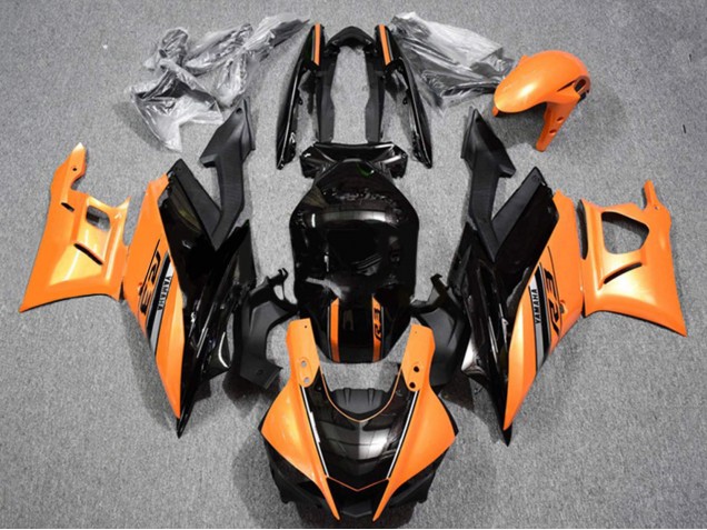 2022-2024 Yamaha YZF R3/R25 Motorcycle Fairings - Orange Glossy Black UK Manufacturers
