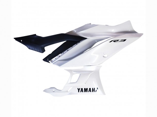 2022-2024 Yamaha YZF R3/R25 Motorcycle Fairings - White UK Manufacturers