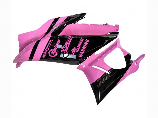 2022-2024 Yamaha YZF R3/R25 Motorcycle Fairings - Pink Glossy Black Monster UK Manufacturers