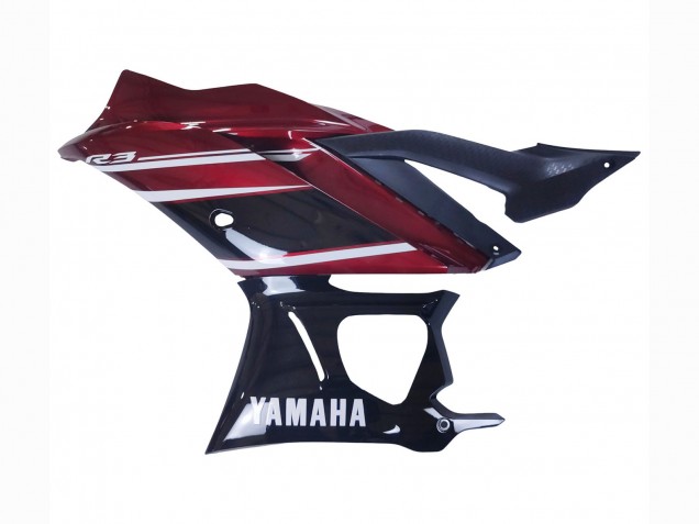2022-2024 Yamaha YZF R3/R25 Motorcycle Fairing - Red White Glossy Black UK Manufacturers