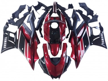 2022-2024 Yamaha YZF R3/R25 Motorcycle Fairing - Red White Glossy Black UK Manufacturers