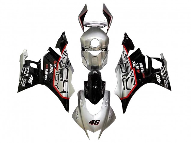2022-2024 Yamaha YZF R3/R25 Motorcycle Fairings - Silver Red Black 46 UK Manufacturers