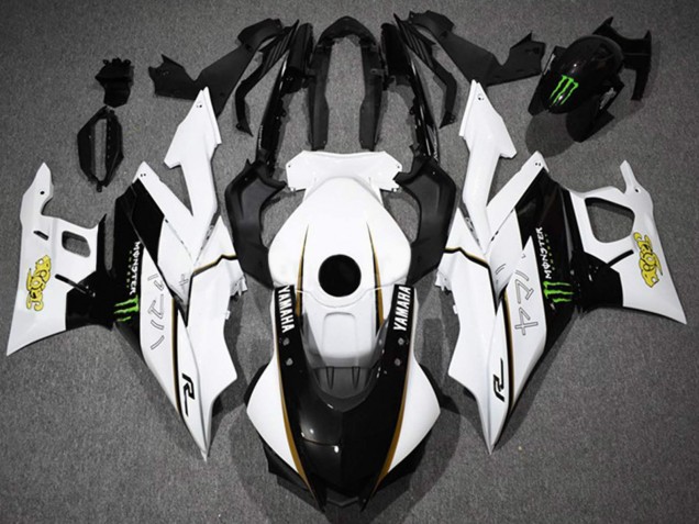 2022-2024 Yamaha YZF R3/R25 Motorcycle Fairings - White Black Green Monster UK Manufacturers
