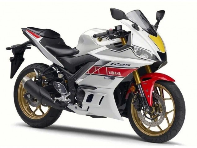 2022-2024 Yamaha YZF R3/R25 Motorcycle Fairing - White Red Black UK Manufacturers