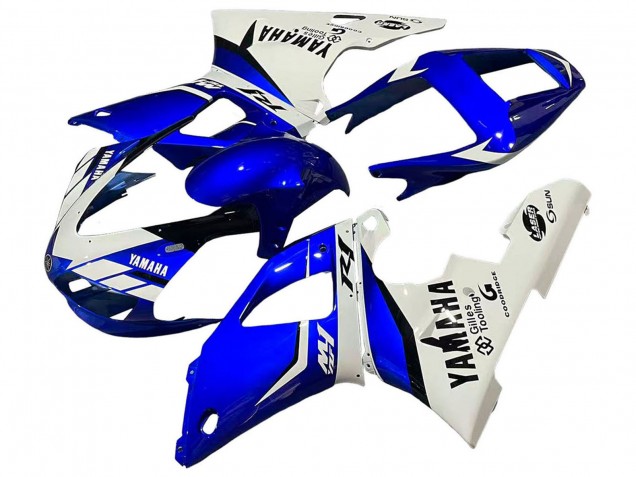 1998-1999 Yamaha YZF 1000 R1 Motorcycle Fairings - White Blue Black UK Manufacturers