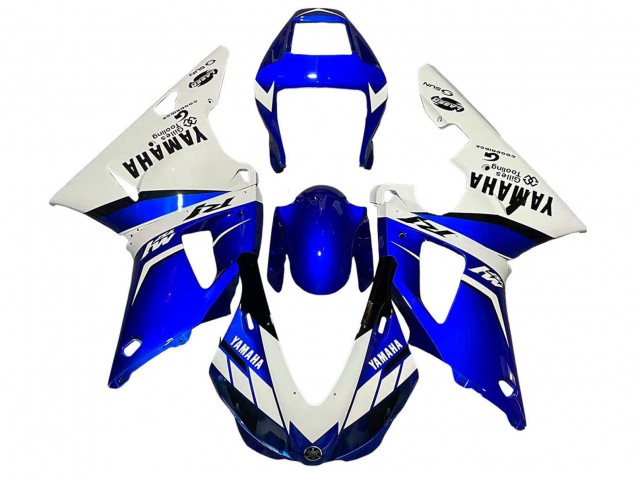 1998-1999 Yamaha YZF 1000 R1 Motorcycle Fairings - White Blue Black UK Manufacturers