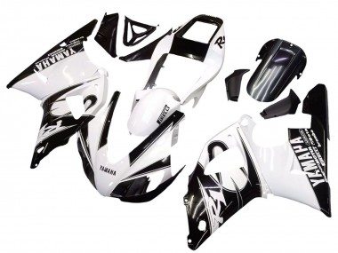 1998-1999 Yamaha YZF 1000 R1 Motorcycle Fairings - White Glossy Black UK Manufacturers