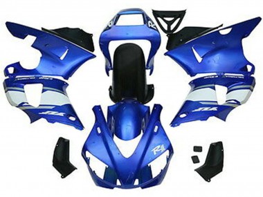 1998-1999 Yamaha YZF 1000 R1 Motorcycle Fairings - Blue White Glossy Black UK Manufacturers