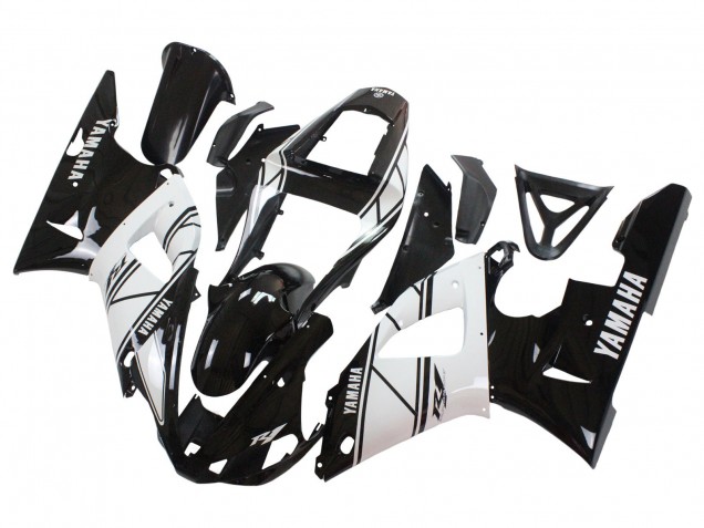 2000-2001 Yamaha YZF 1000 R1 Motorcycle Fairings - White Black UK Manufacturers