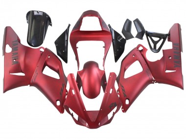 2000-2001 Yamaha YZF 1000 R1 Motorcycle Fairings - Matte Red UK Manufacturers