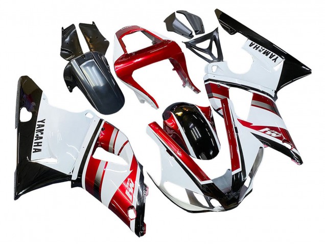 2000-2001 Yamaha YZF 1000 R1 Motorcycle Fairing - Red White Glossy Black UK Manufacturers