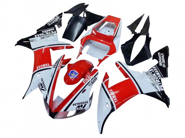 2002-2003 Yamaha YZF 1000 R1 Motorcycle Fairings - White Red Black Petronas UK Manufacturers