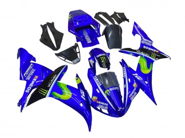 2002-2003 Yamaha YZF 1000 R1 Motorcycle Fairings - Blue Black Green MoviStar ENEOS Monster UK Manufacturers