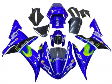 2002-2003 Yamaha YZF 1000 R1 Motorcycle Fairings - Blue Black Green MoviStar ENEOS Monster UK Manufacturers