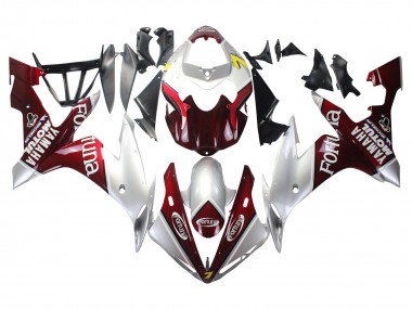 2004-2006 Yamaha YZF 1000 R1 Motorcycle Fairings - Silver Red Fortuna Motul UK Manufacturers