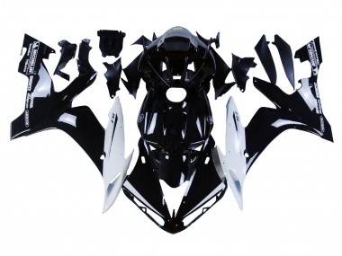 2004-2006 Yamaha YZF 1000 R1 Motorcycle Fairings - Glossy Black White Motul UK Manufacturers