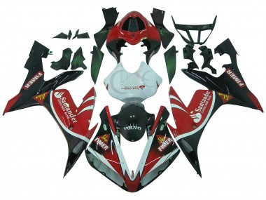 2004-2006 Yamaha YZF 1000 R1 Motorcycle Fairings - Red White Black Green Volvo Jika Fimer Santander UK Manufacturers