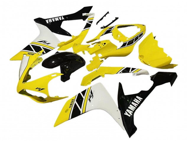 2007-2008 Yamaha YZF 1000 R1 Motorcycle Fairing - Yellow White Black UK Manufacturers