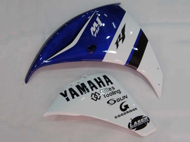 2009-2011 Yamaha YZF 1000 R1 Motorcycle Fairings - White Blue Black M1 UK Manufacturers