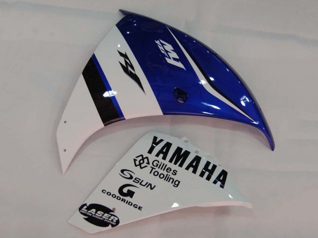 2009-2011 Yamaha YZF 1000 R1 Motorcycle Fairings - White Blue Black M1 UK Manufacturers