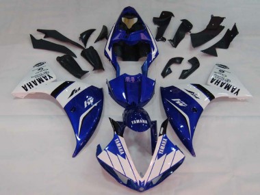 2009-2011 Yamaha YZF 1000 R1 Motorcycle Fairings - White Blue Black M1 UK Manufacturers