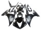 2009-2011 Yamaha YZF 1000 R1 Motorcycle Fairings - Glossy Black White Decal UK Manufacturers