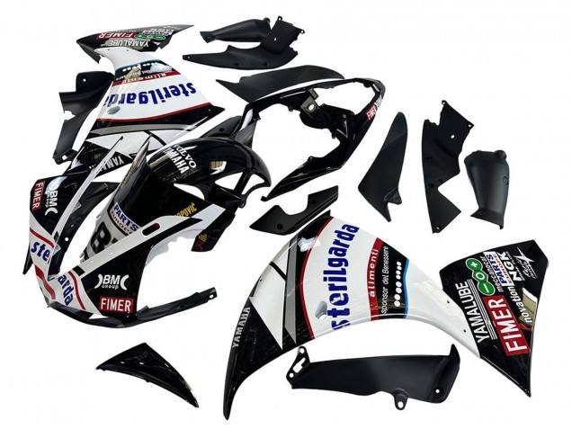 2009-2011 Yamaha YZF 1000 R1 Motorcycle Fairings - Glossy Black White Red Volvo Fimer Yamalube 87 UK Manufacturers
